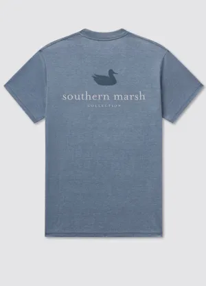 Seawash Tee Authentic in Slate by Southern Marsh
