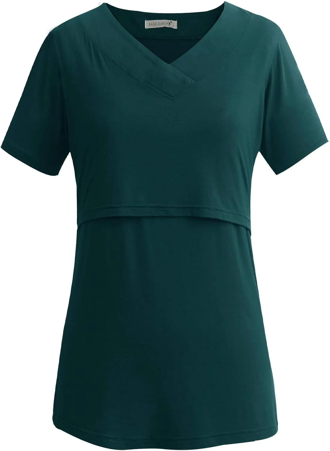 Smallshow Women's V Neck Nursing Tops Shirts Breastfeeding Clothes 3-Pack